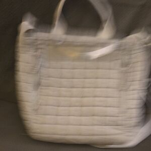 Steve Madden Quilted Gray Tote Bag